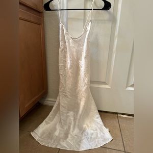 White slip with faux buttons down the back, Victoria’s Secret Size M